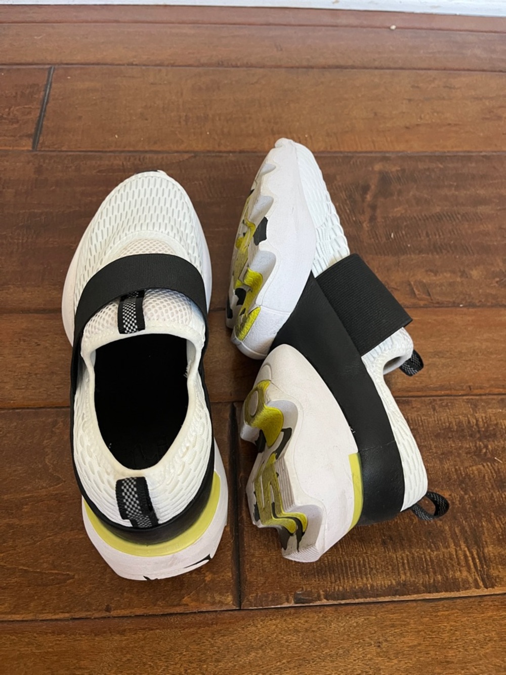 SOREL White Slip-On Athletic Sneakers with Black Strap - Picture 4 of 5